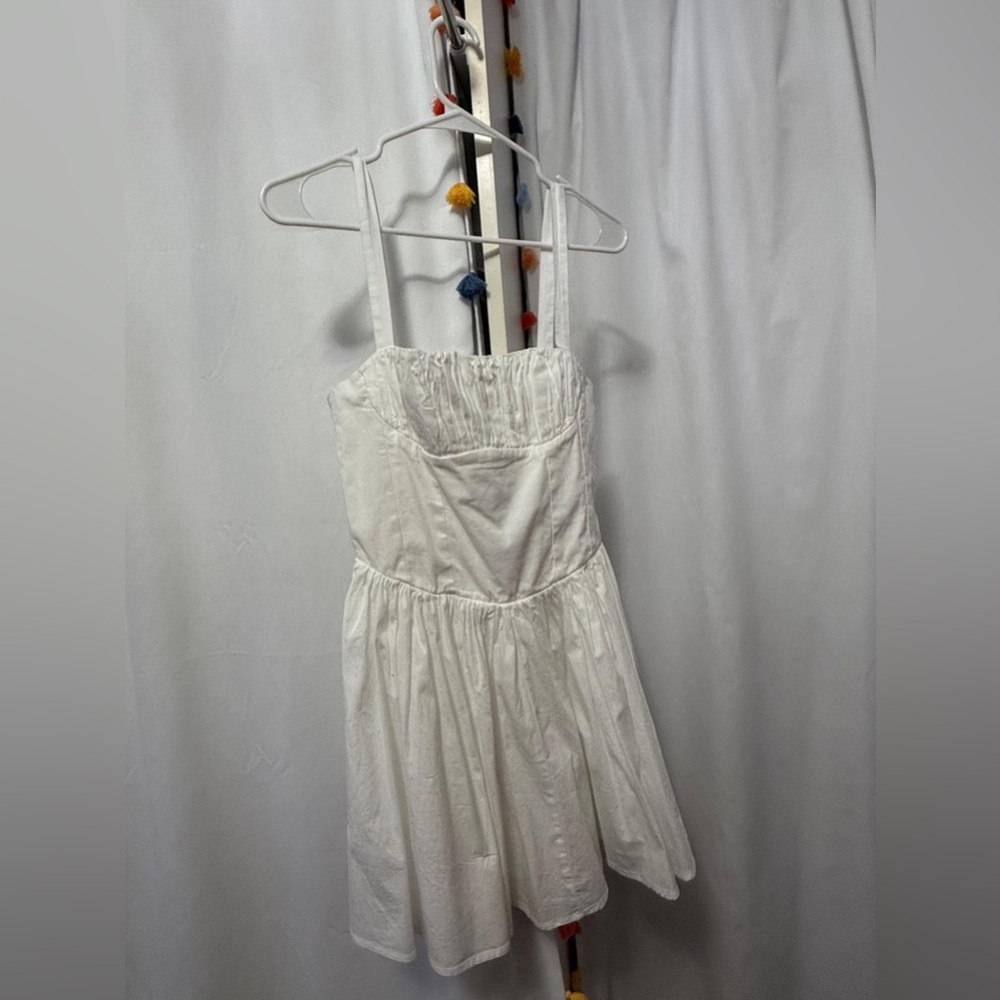 White Bustier Mini Zara Dress